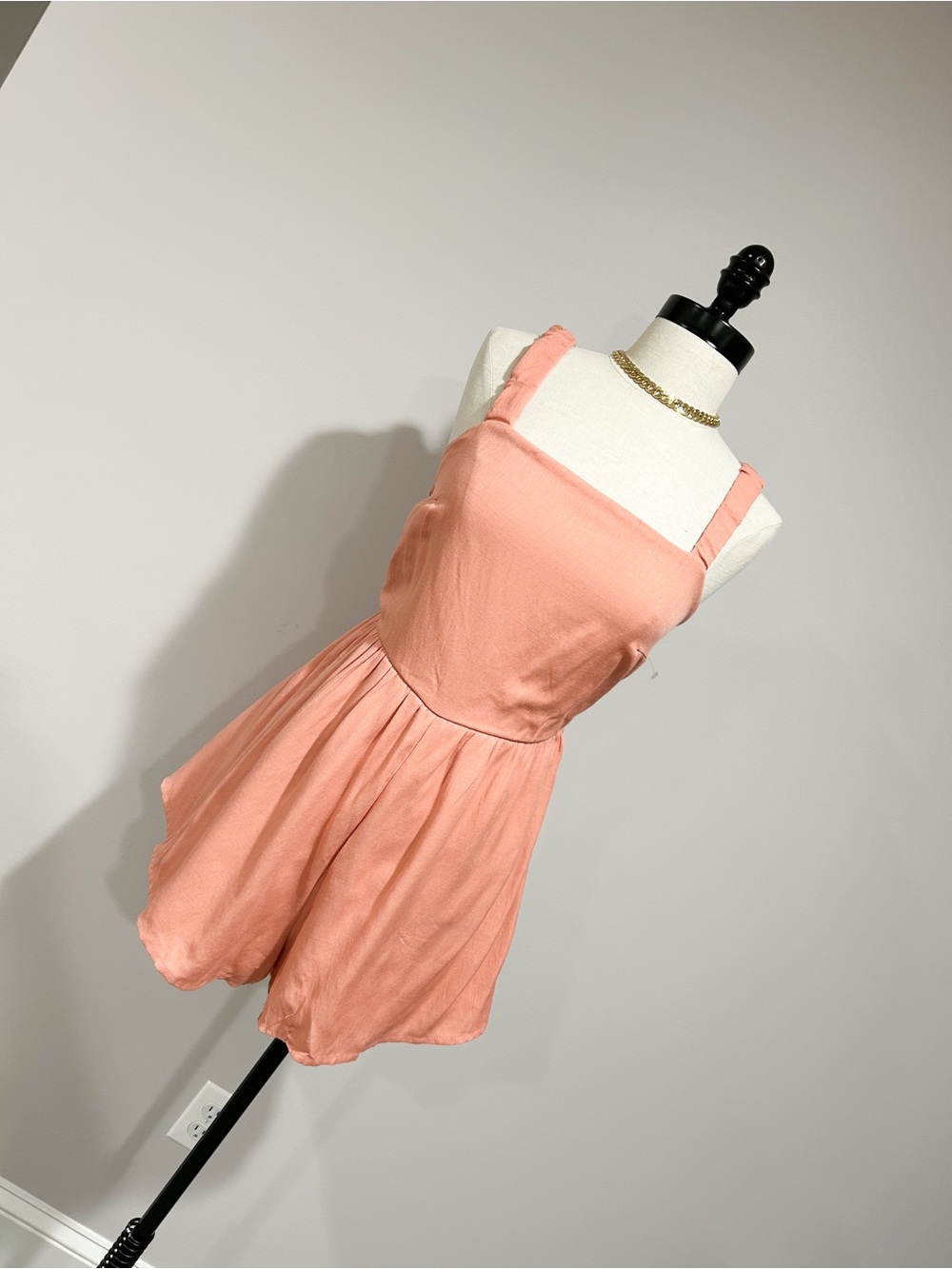 Trixxi Peach Pink Sleeveless Romper